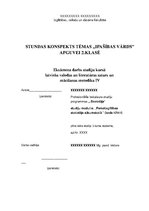 Konspekts 'Stundas konspekts tēmas "Īpašības vārds" apguvei 2.klasē', 1.