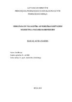 Referāts 'Izdegšana un tās saistība ar veselības rādītājiem mārketinga nozares darbiniekie', 1.