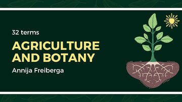 Prezentācija 'Presentation on Agriculture and Botany Terms: English to Latvian', 1.