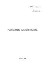 Referāts 'Pašmīlestība kā atgūstamā mīlestība', 1.