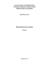 Referāts 'Maniakāli depresīvā psihoze', 1.