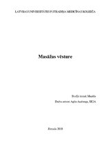 Referāts 'Masāžas vēsture', 1.