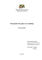 Paraugs 'Dzīvojamās ēkas apkure un ventilācija', 1.