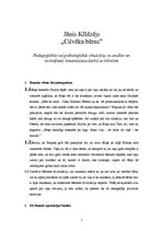 Konspekts 'Jānis Klīdzējs "Cilvēka bērns". Pedagoģiskās vai psiholoģiskās situācijas, to an', 1.