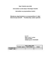 Konspekts 'Risinājumu algoritmizācija un programmēšana. Viendimensijas masīva apstrāde', 1.