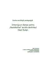 Konspekts 'Intervija ar sociālo darbinieku', 1.