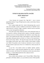 Referāts 'Nāves un ceļojuma analīze filmā "Dead Man"', 1.