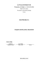 Prakses atskaite 'Integrētā mācību prakse sākumskolā', 1.