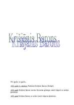 Referāts 'Krišjānis Barons', 1.