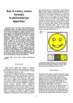 Konspekts 'Kas ir rastrs, rastra formāti, transformācijas algoritmi', 1.