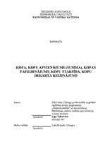 Referāts 'Kopa, kopu apvienojums (summa), kopas papildinājums, kopu starpība, kopu dekarta', 1.