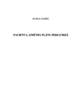 Paraugs 'Pacienta aprūpes plāns pediatrijā', 1.