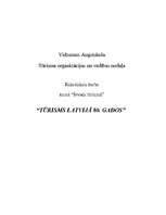 Eseja 'Tūrisms Latvijā 80.gados', 1.