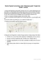 Eseja 'Karela Čapeka humoresku cikla "Dārzkopja gads" fragmenta "Svētki" analīze', 1.