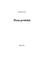 Referāts 'Piena produkti', 1.