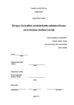 Diplomdarbs 'Eiropas Savienības struktūrfonda administrēšanas un ieviešanas sistēma Latvijā', 1.