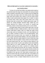 Eseja 'Mani pārdzīvojumi un emocijas saskarsmē ar pacientu prakses laikā', 1.