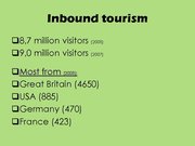 Prezentācija 'Tourism in Ireland', 5.