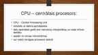 Prezentācija 'Centrālais procesors, tā nozīme un funkcijas, raksturlielumi', 2.