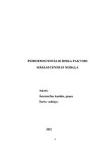 Diplomdarbs 'Psihoemocionālie riska faktori māsām COVID-19 nodaļā', 3.