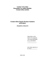 Prakses atskaite 'Grāmatvedības finanšu pārskatu standartu pielietojums', 1.