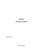 Konspekts 'Skaņas rezonanse', 1.