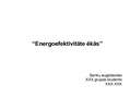Prezentācija 'Energoefektivitāte ēkās', 1.