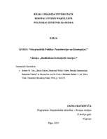 Konspekts 'Radikālisms. Kritizējošās teorijas', 1.