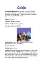 Referāts 'Čehija', 1.