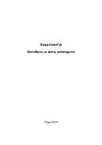 Eseja 'Domāšana un domu patiesīgums', 1.