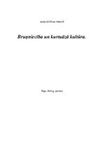 Eseja 'Bruņniecība un kurtuāzā kultūra', 1.