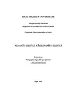 Konspekts 'Finanšu tirgus, vērtspapīru tirgus', 1.