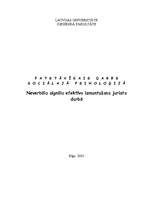 Referāts 'Neverbālo signālu efektīva izmantošana jurista darbā', 1.