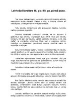 Konspekts 'Latviešu literatūra 16.-19.gadsimtā', 1.