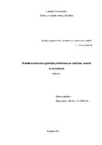 Referāts 'Mūsdienu laikmeta globālās problēmas un politikas nozīme to risināšanā', 1.