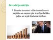 Referāts 'Investīcijas', 3.