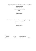 Diplomdarbs 'Bērna patstāvība kā darbības motivācijas priekšnosacījums pirmsskolas vecumā', 1.