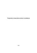 Referāts 'Temperatūra. Temperatūras skalas, to sadalījums', 1.