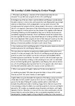 Eseja 'Answering Questions about Short Story "Mr. Loveday's Little Outing"', 1.