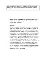 Eseja 'Answering Questions about Short Story "Mr. Loveday's Little Outing"', 2.