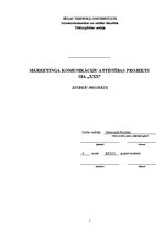 Referāts 'Mārketinga komunikāciju attīstības projekts', 1.