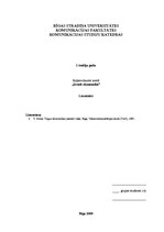 Konspekts 'Ekonomiskās sistēmas. Tradicionālā jeb naturālā saimniecība', 1.