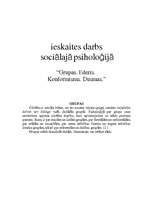 Konspekts 'Grupas līderis. Konformisms. Dusmas', 1.