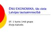 Prezentācija 'Ēnu ekonomika Latvijas tautsaimniecībā', 1.
