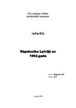 Referāts 'Rūpniecība Latvijā no 1992.gada', 1.