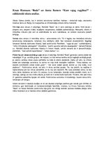 Eseja 'Knuts Hamsuns “Bads” un Santa Remere “Kam vajag rupjības?” – salīdzinošā teksta ', 2.