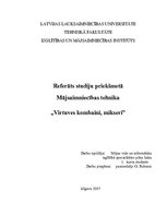 Referāts 'Virtuves kombaini, mikseri', 1.