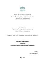 Paraugs 'Transporta veida izvēle (dzelzceļa - automobiļu pārvadājumi)', 1.