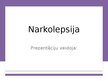 Prezentācija 'Narkolepsija', 1.