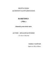 Referāts 'Basketbols (NBA)', 1.